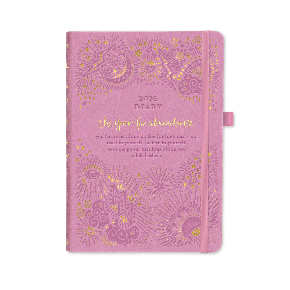 2026 Diary <br> The year for abundance <br> Moonlit Mauve - IDALX26K