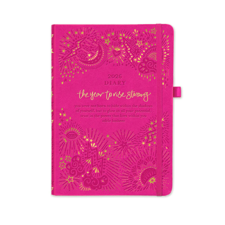 2026 Diary <br>The year to rise strong <br> Positively Pink - IDALX26C