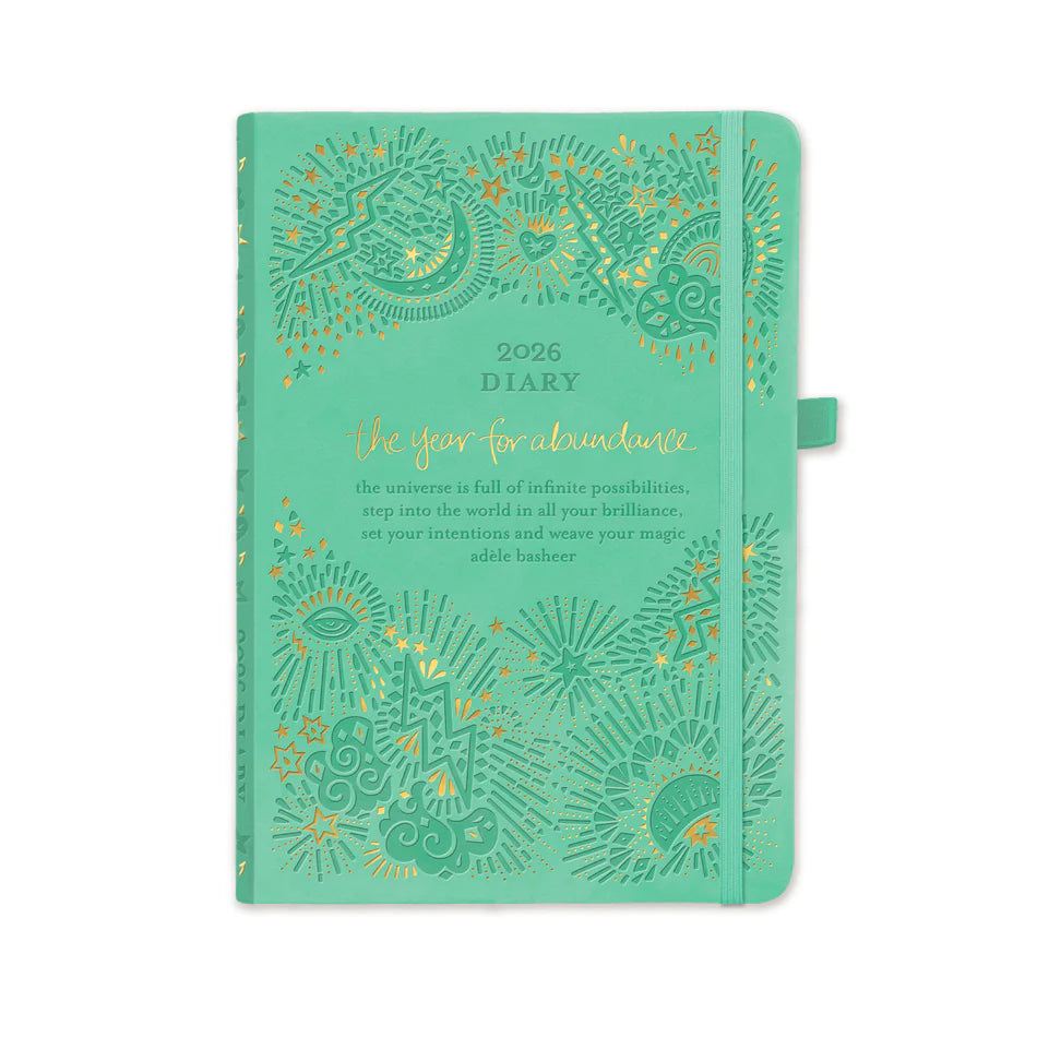 2026 Diary <br>The year for abundance <br>Tahitian Turquoise - IDALX26L