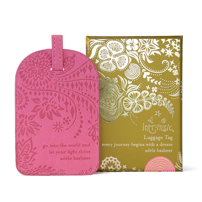 Rose Quartz Luggage Tag