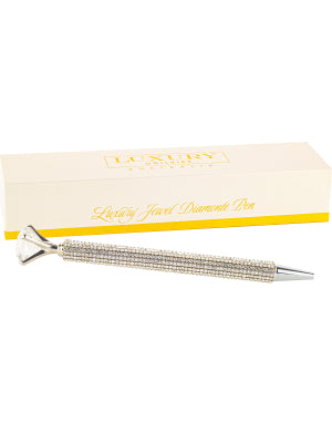 Jewel Diamonte Pen - Silver