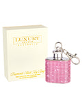Diamonte Flask Key Ring - Pink