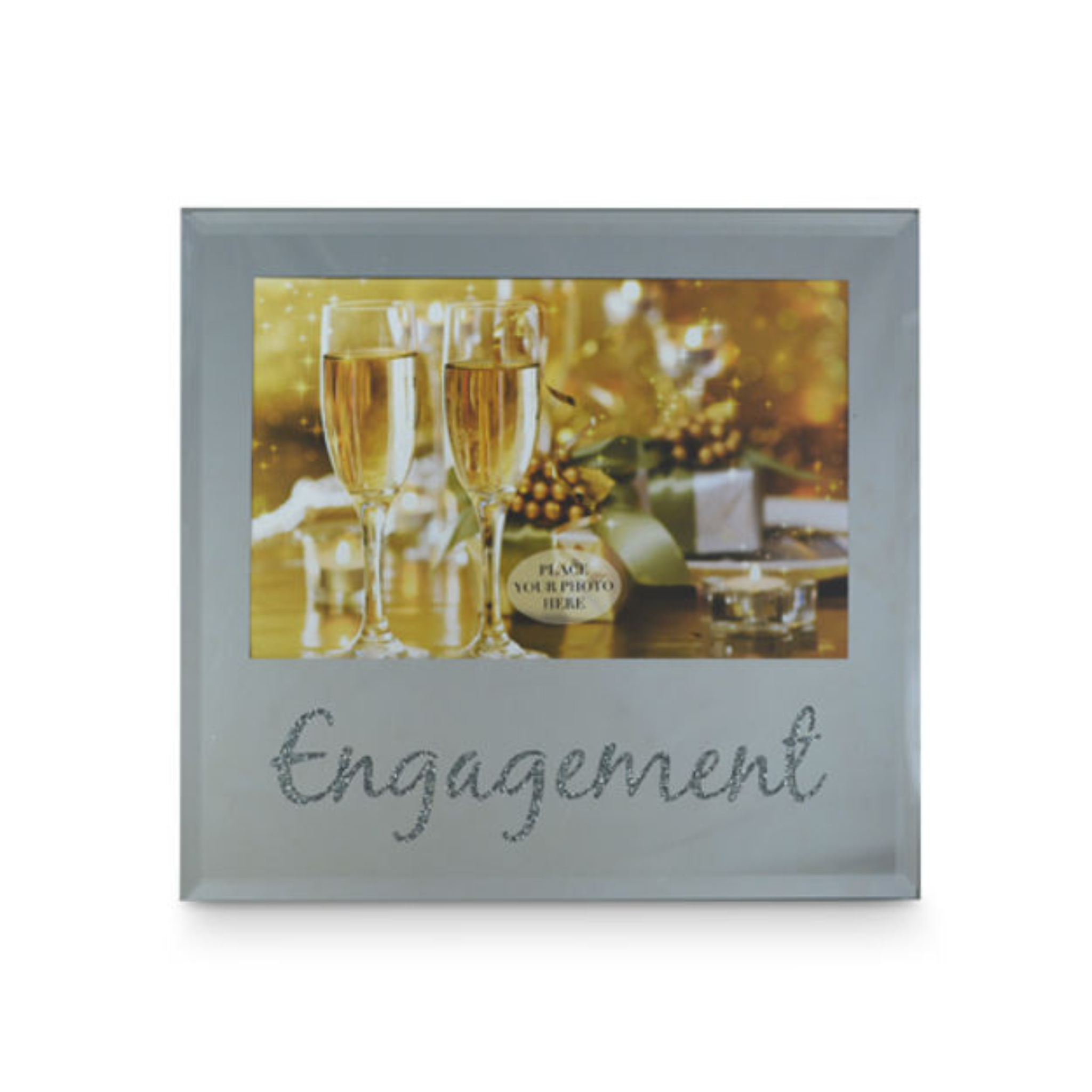 Frame- Engagement<br>Silver Text