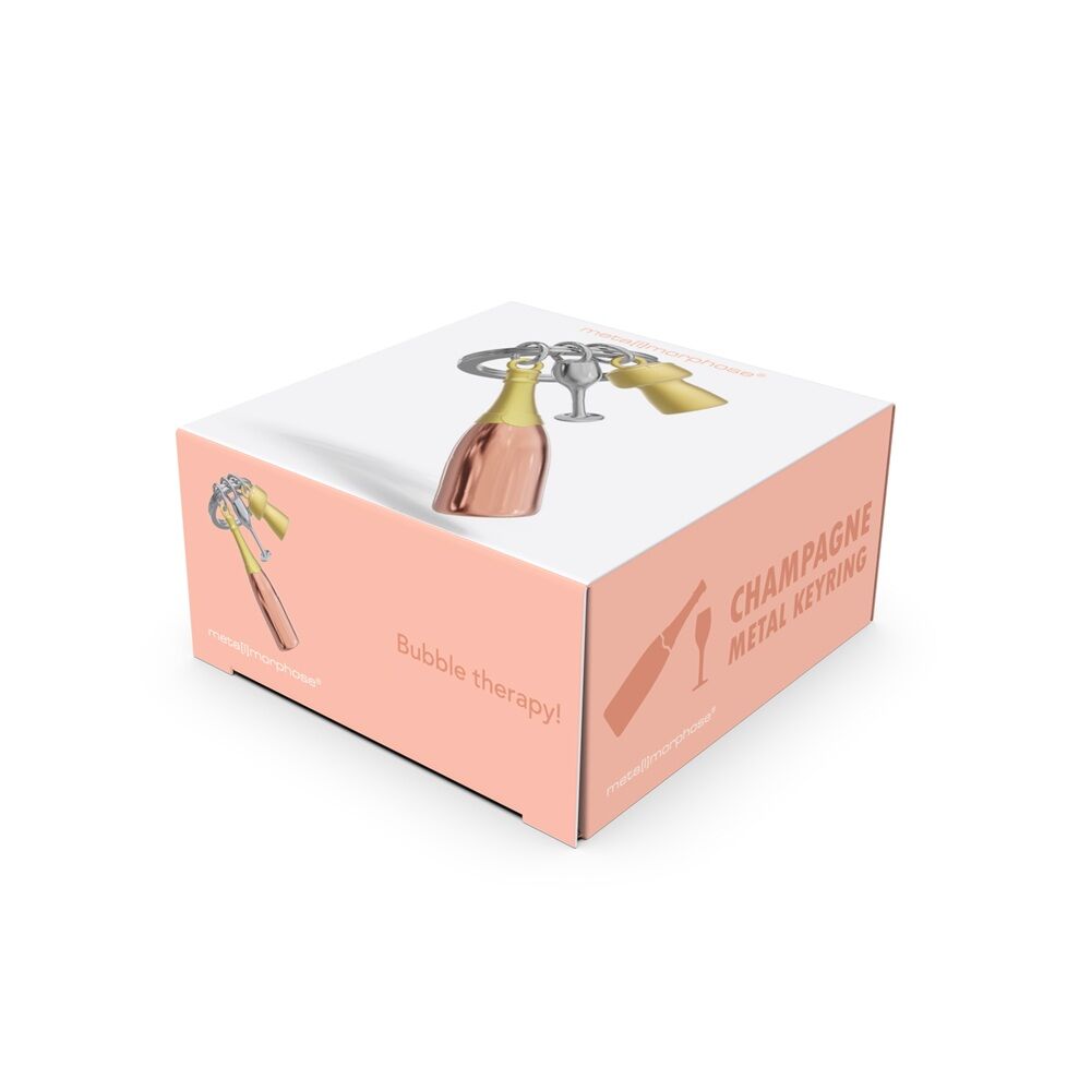 KEYCHAIN CHAMP PEARL/ROSE GLD