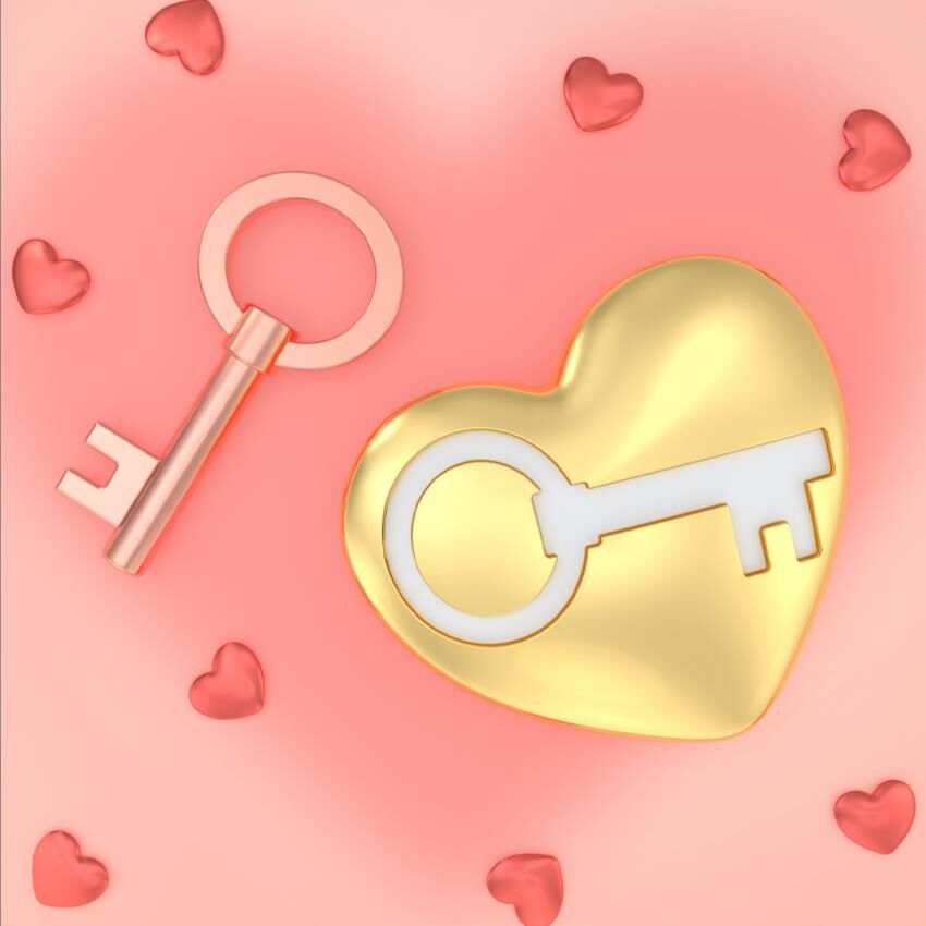 KEYCHAIN KEY TO MY HEART