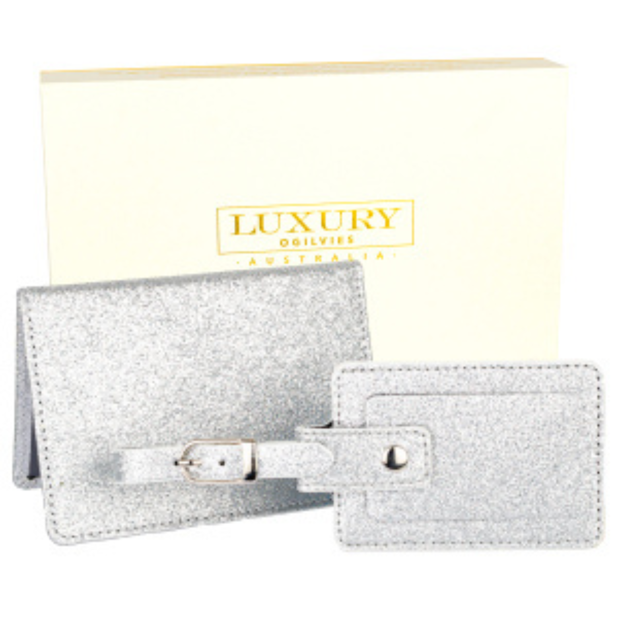 Glitter Travel Set - Silver