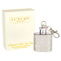 Diamonte Flask Key Ring - Silver