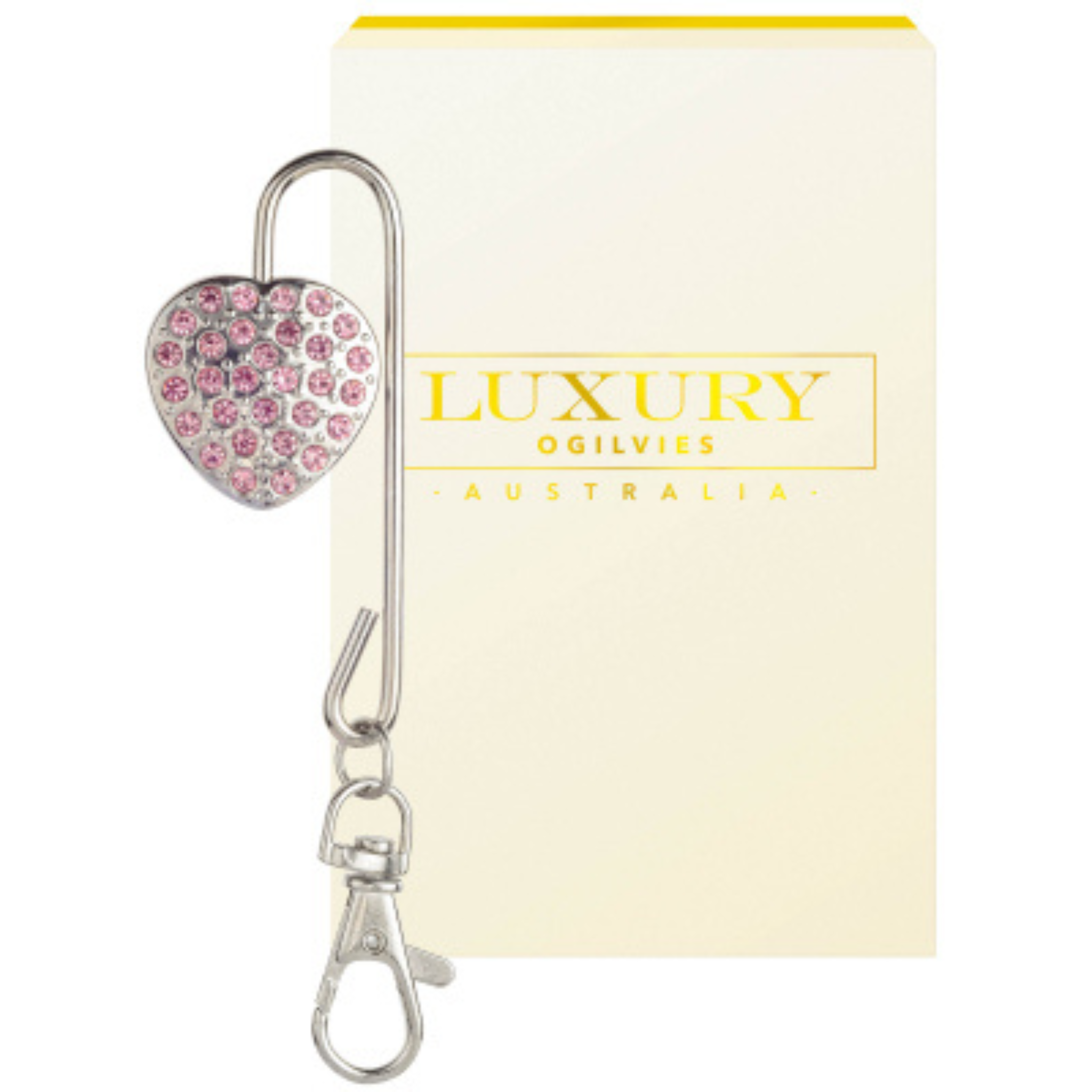 Heart Key Find Hanger - Pink