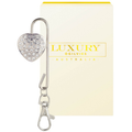 Heart Key Find Hanger - Silver