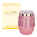 Diamonte Wine Tumbler/ Coffee Mug - Glitter Pink