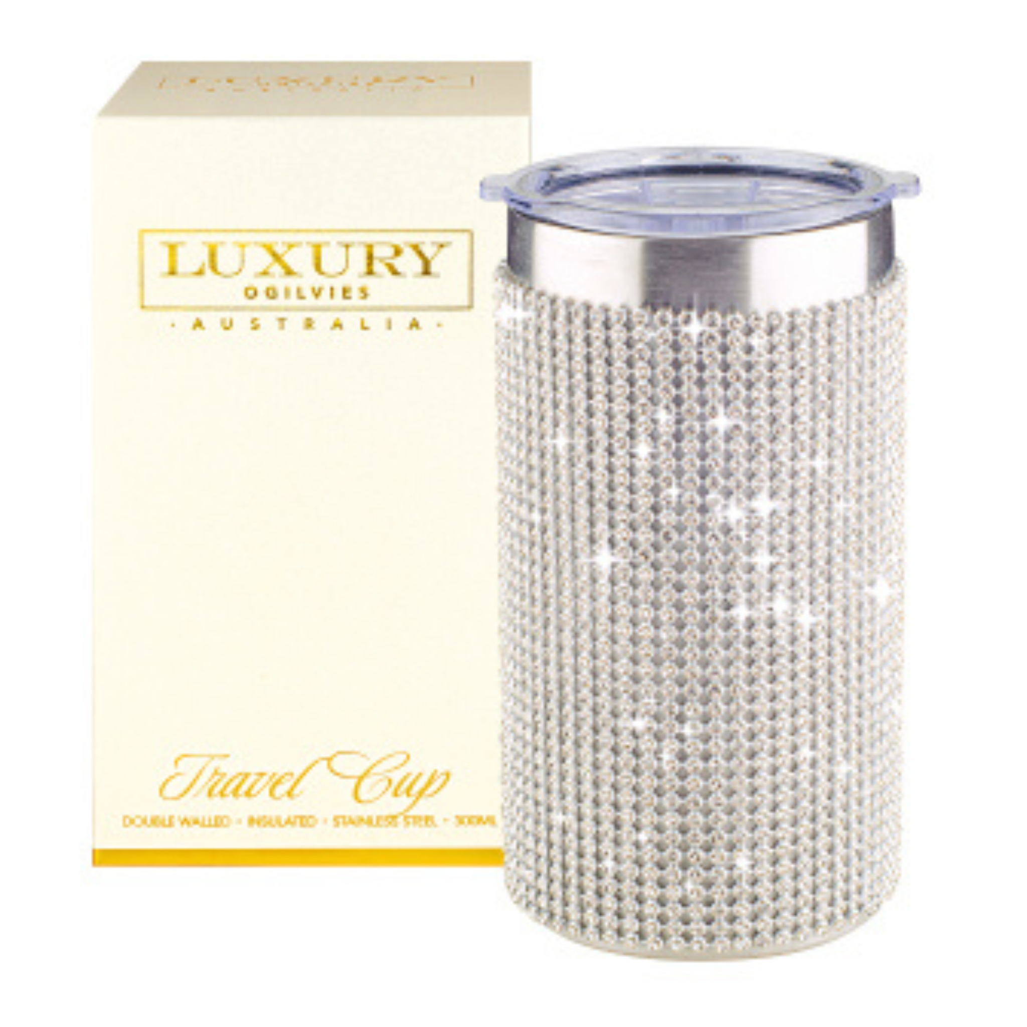 Diamonte Travel Cup - Silver