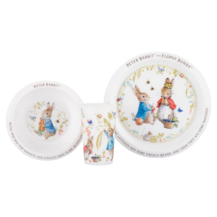 3PC DINNER SET: PETER RABBIT
