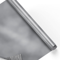 WRAP ROLL SOLID SILVER ON CHARCOAL STRIPE