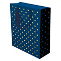 GBAG HD LGE GOLD FOIL DOTS ON NAVY
