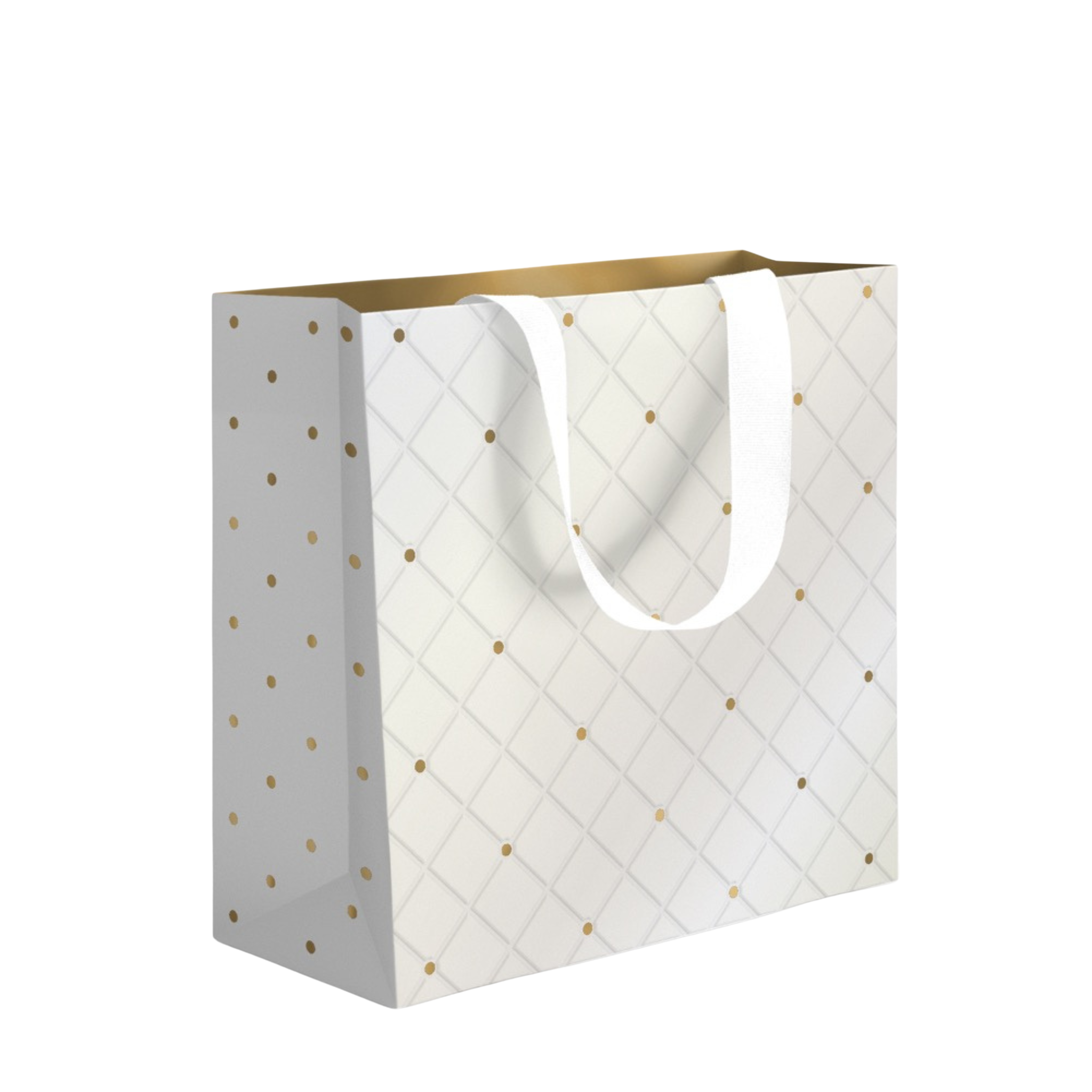 GIFT BAG - QUILTED PEARL<br> LARGE