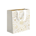 GIFT BAG -BOTANIC GOLD ON WHITE<br> LARGE