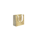 GIFT BAG - WHITE DROPLETS ON GOLD<br> SMALL