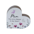 PLAQUE<br>MUM FLORAL HEART
