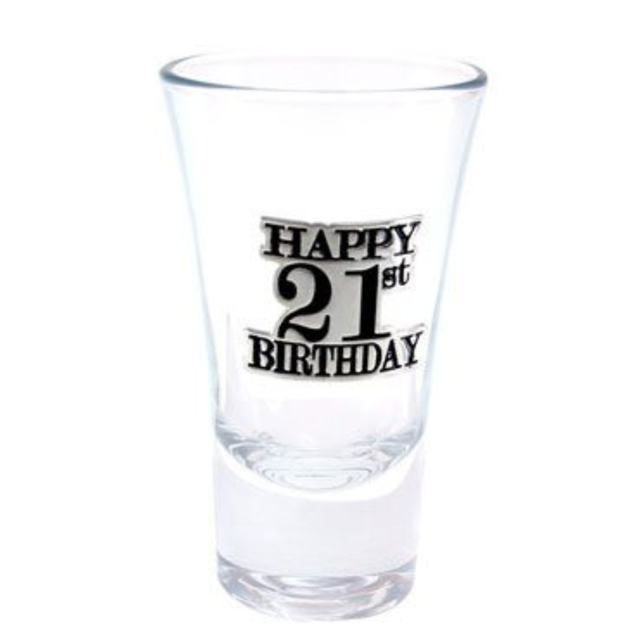 21 BLACK BADGE SHOT GLASS