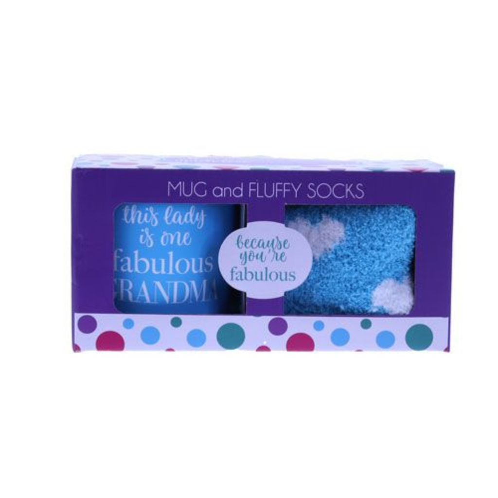 SOCK PACK<br>FAB GRANDMA MUG FLUFFY