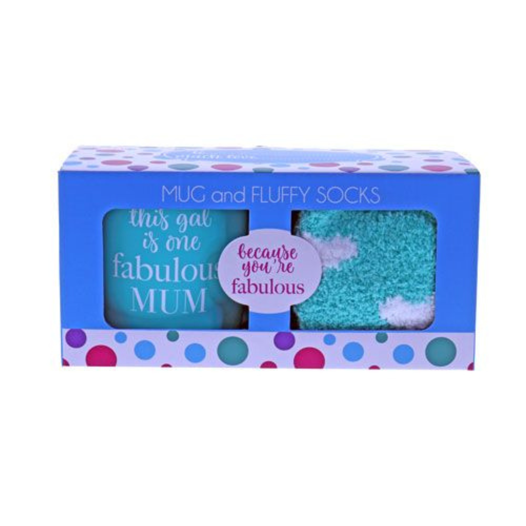 FAB MUM MUG FLUFFY SOCK PACK