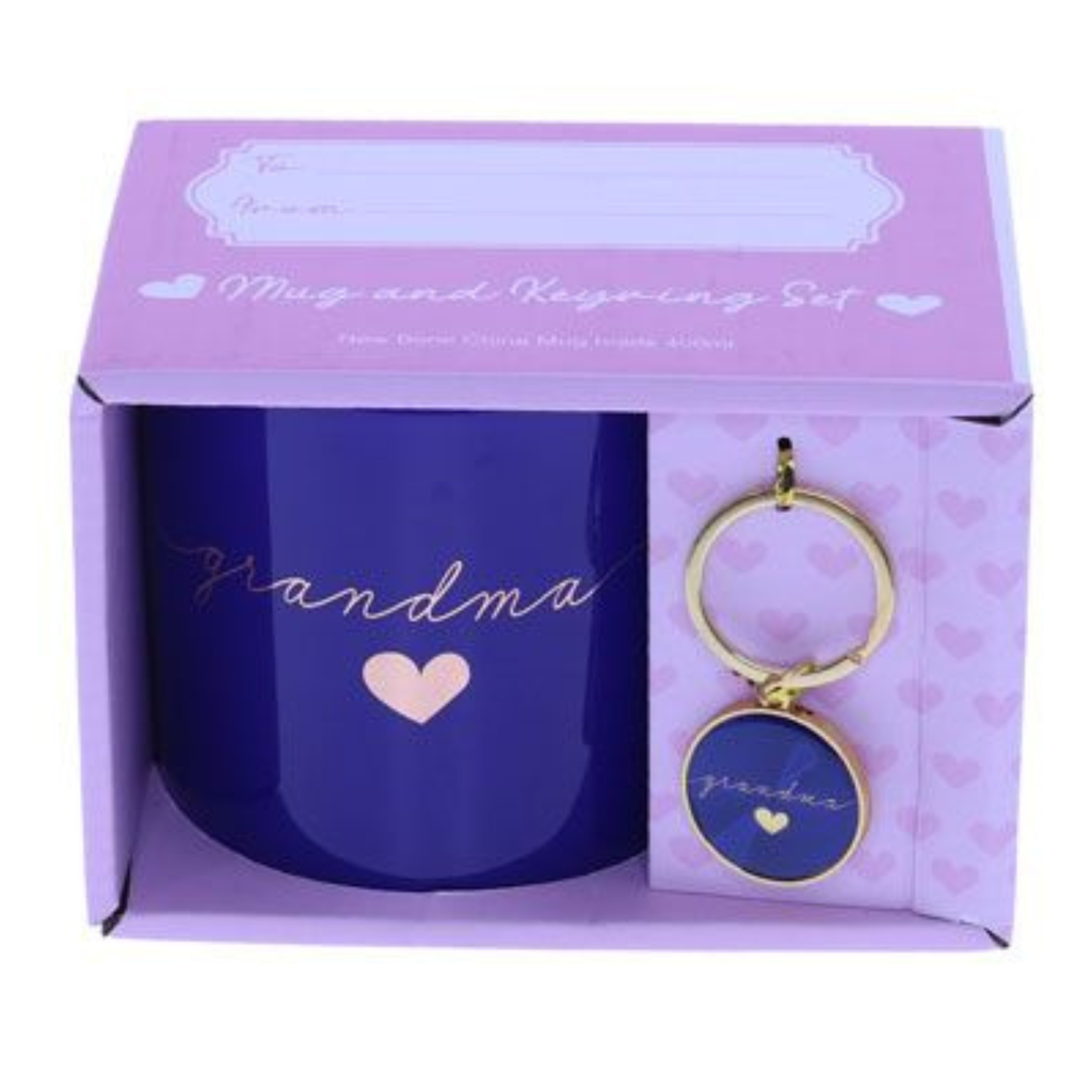 MUG KEYRING PACK<br>GRANDMA GOLD FOIL