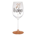 21 WISHES ROSE GOLD WINE GLASS