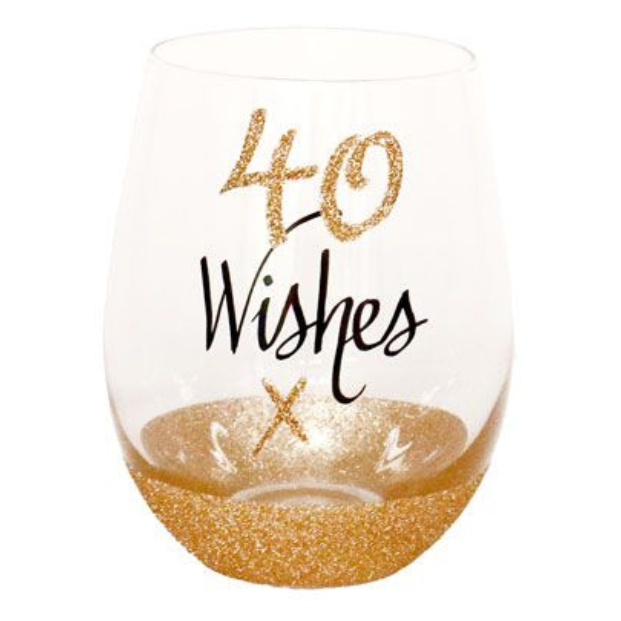 40 WISHES STEMLESS WINE GLASS