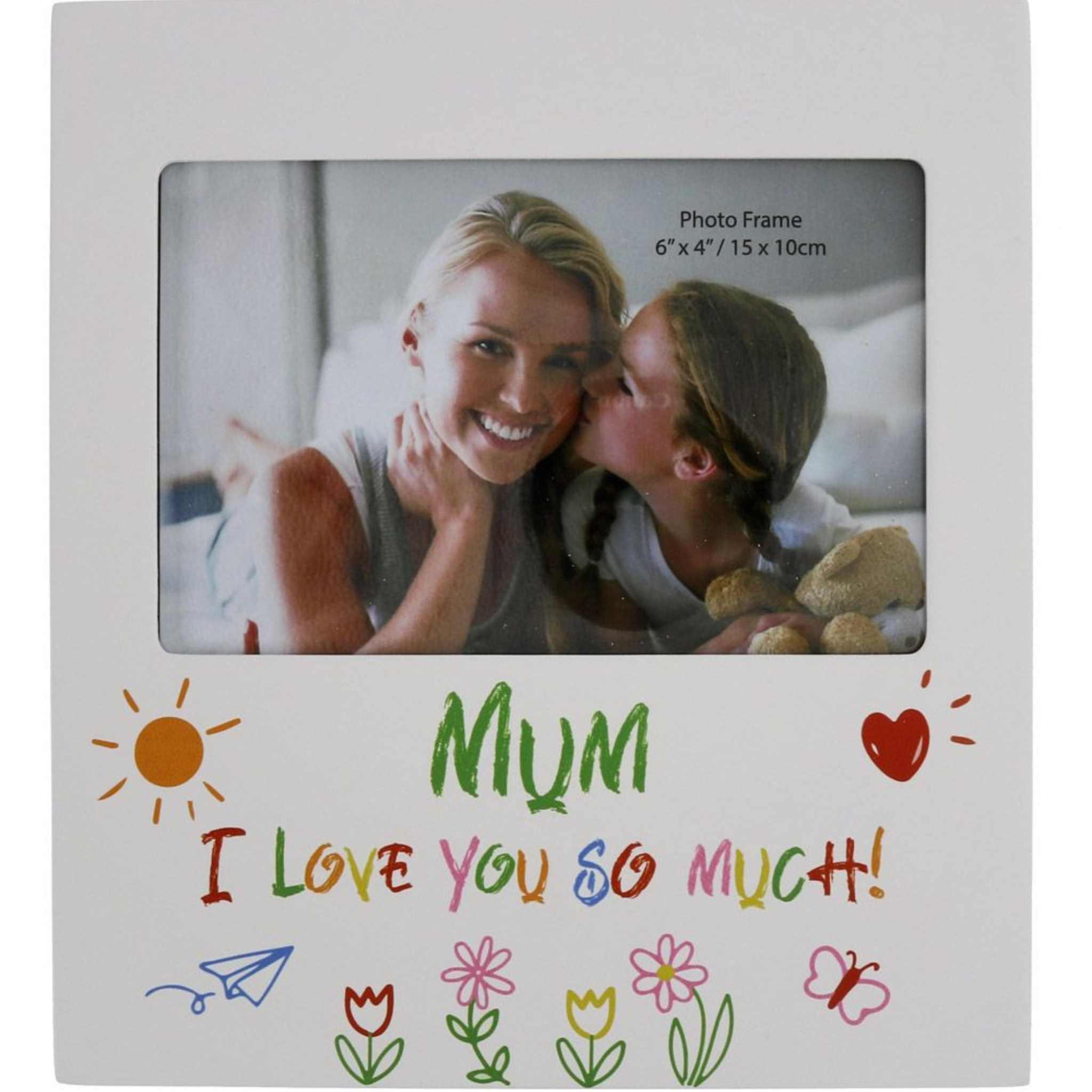 MUM LOVE YOU KID ART 6X4 FRAME