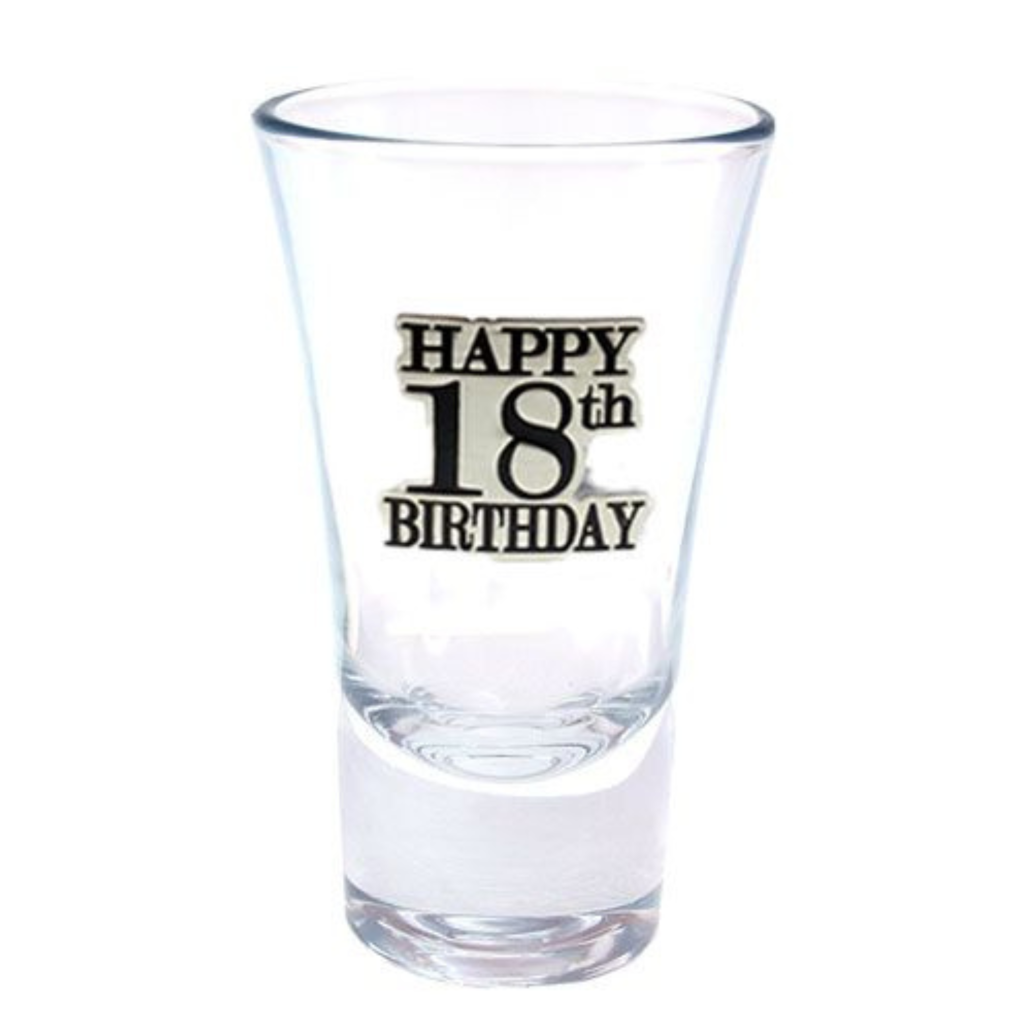 18 BLACK BADGE SHOT GLASS