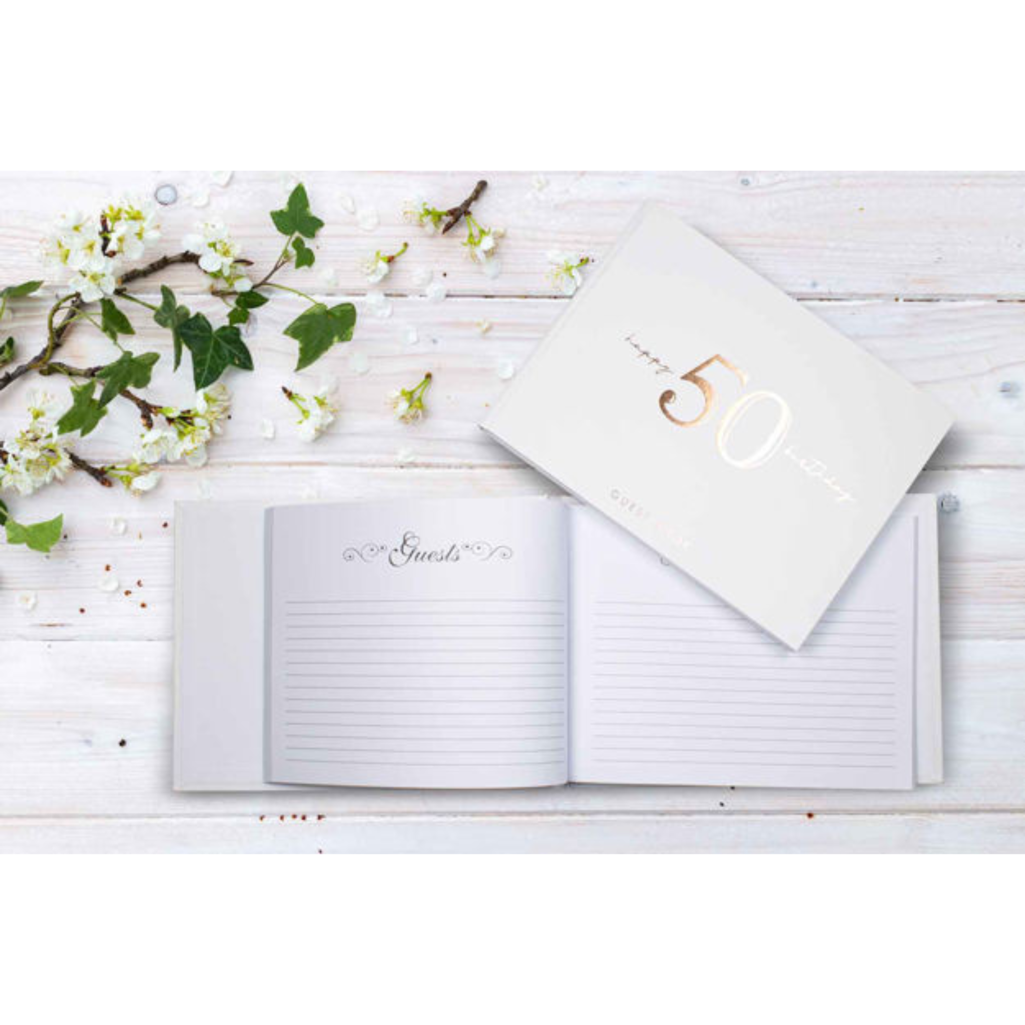 50TH ROSE GOLD GUEST BOOK