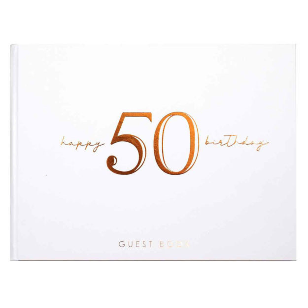 50TH ROSE GOLD GUEST BOOK