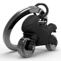 KEYCHAIN BLK RACER
