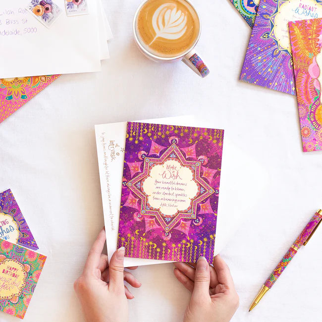 Make a Wish Stardust Greeting Card
