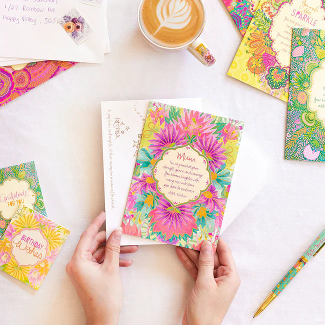 Mum Bloom Brighter Greeting Card