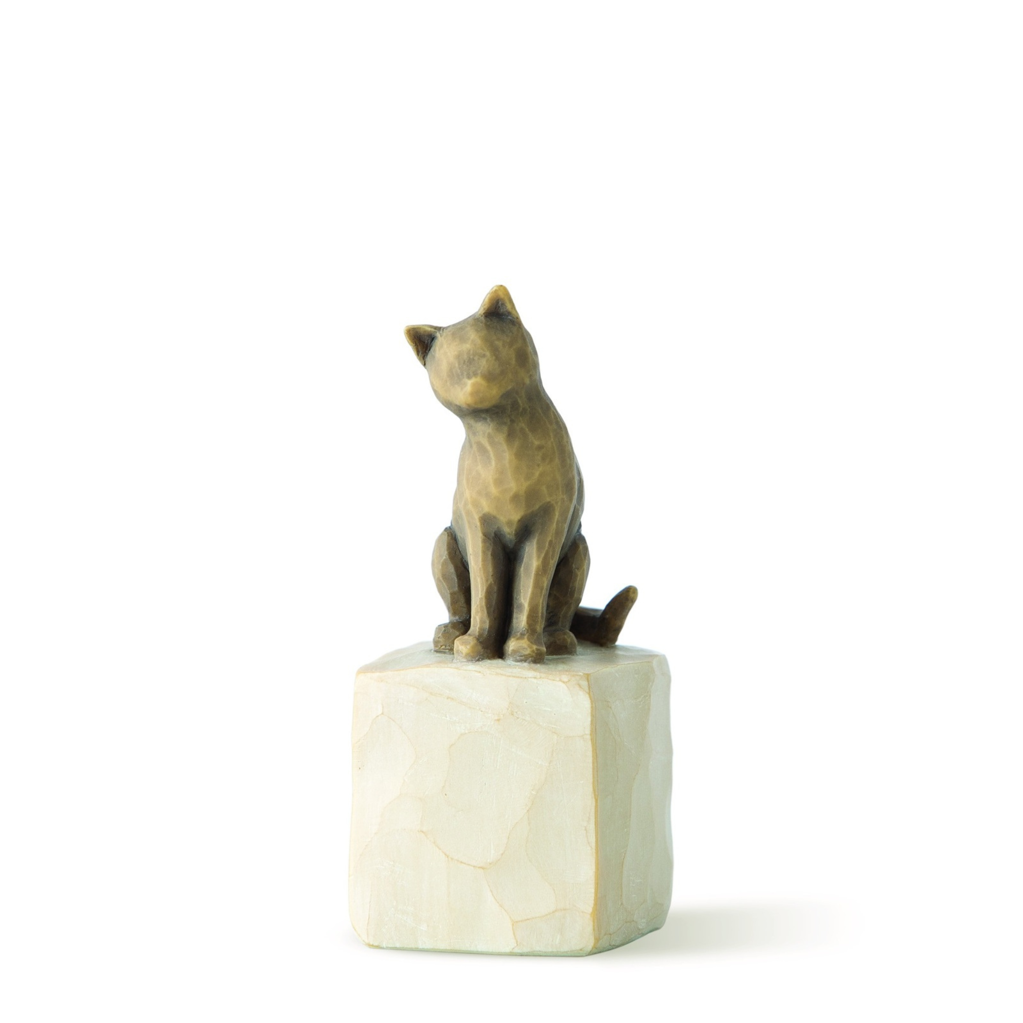 Figurine – Willow Tree  <br>  Love My Cat (Dark)
