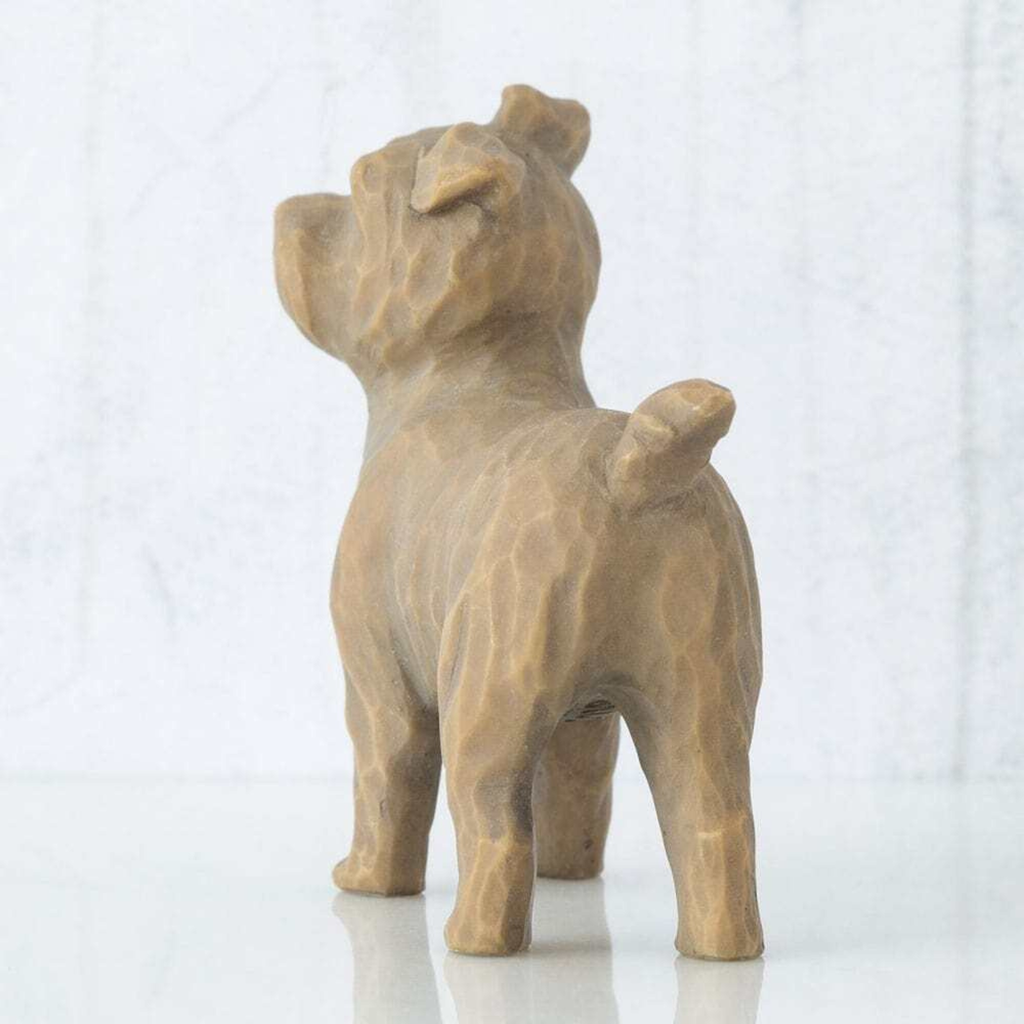 Figurine – Willow Tree  <br>  Love My Dog (Standing) Dark