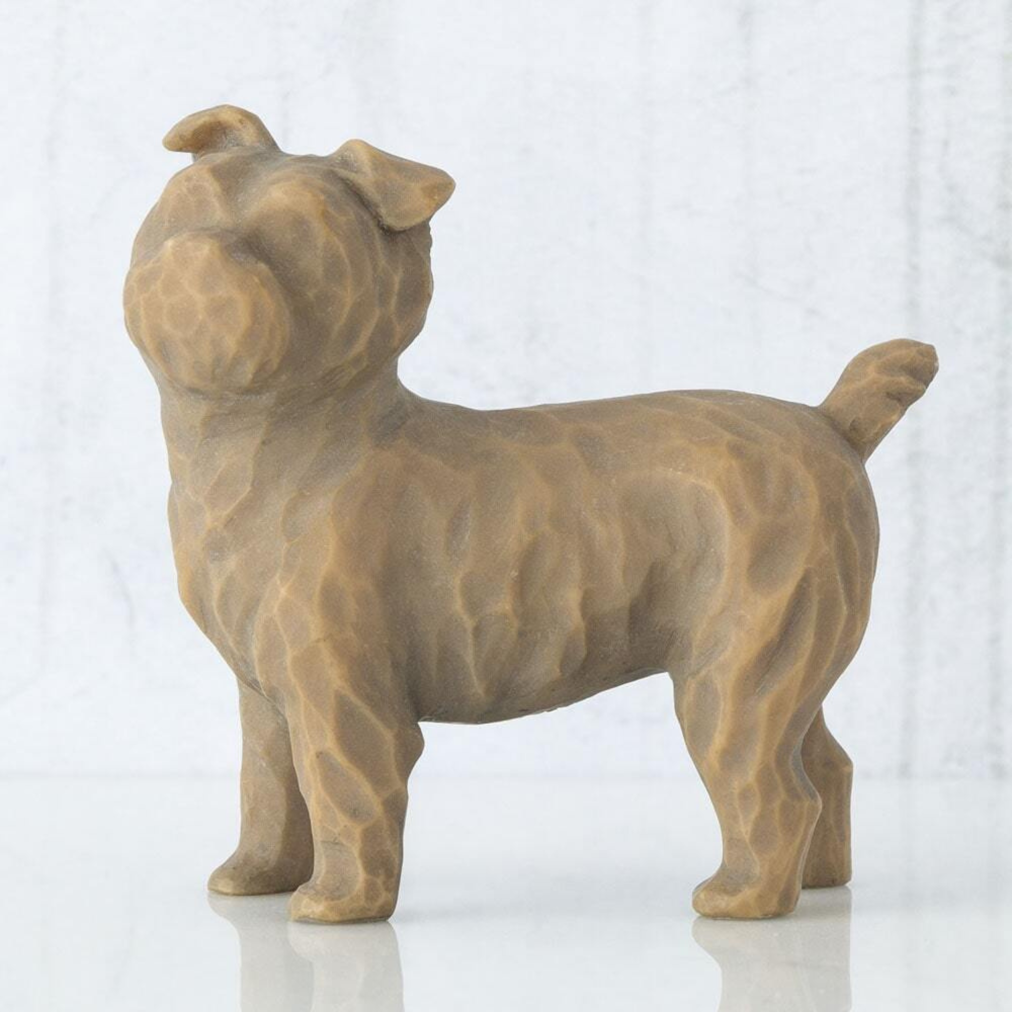 Figurine – Willow Tree  <br>  Love My Dog (Standing) Dark