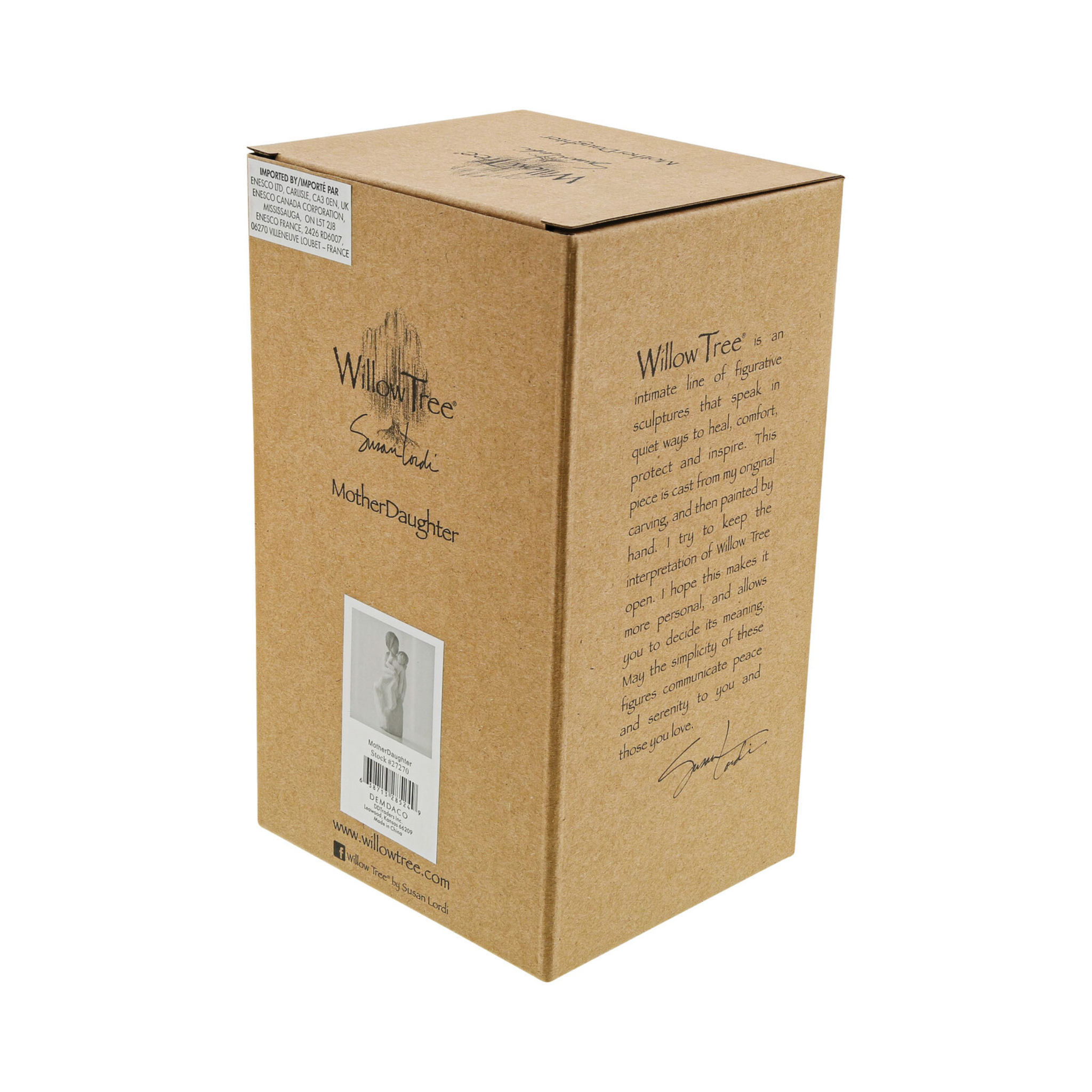 Figurine – Willow Tree  <br>  Mother, Daughter Sitting