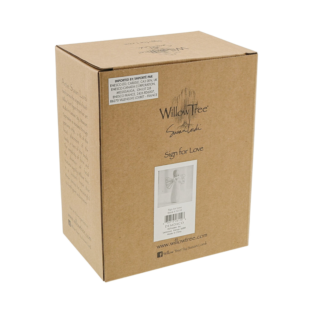 Figurine – Willow Tree  <br>  Sign For Love