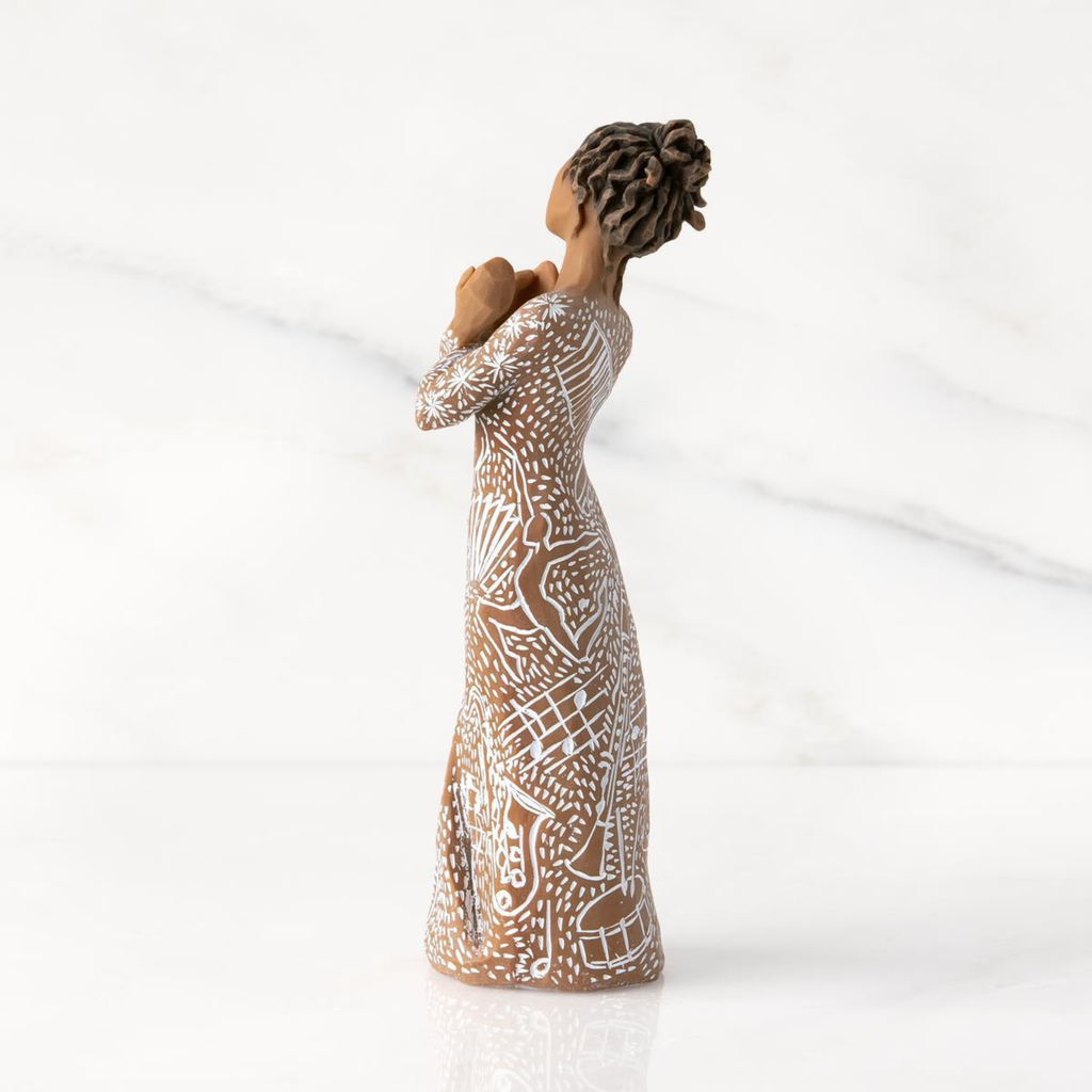 Figurine – Willow Tree  <br>  Music Speaks (Darker Skin)