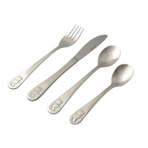 4PC.CHILD'S S/STEEL CUTLERY,TEDDY