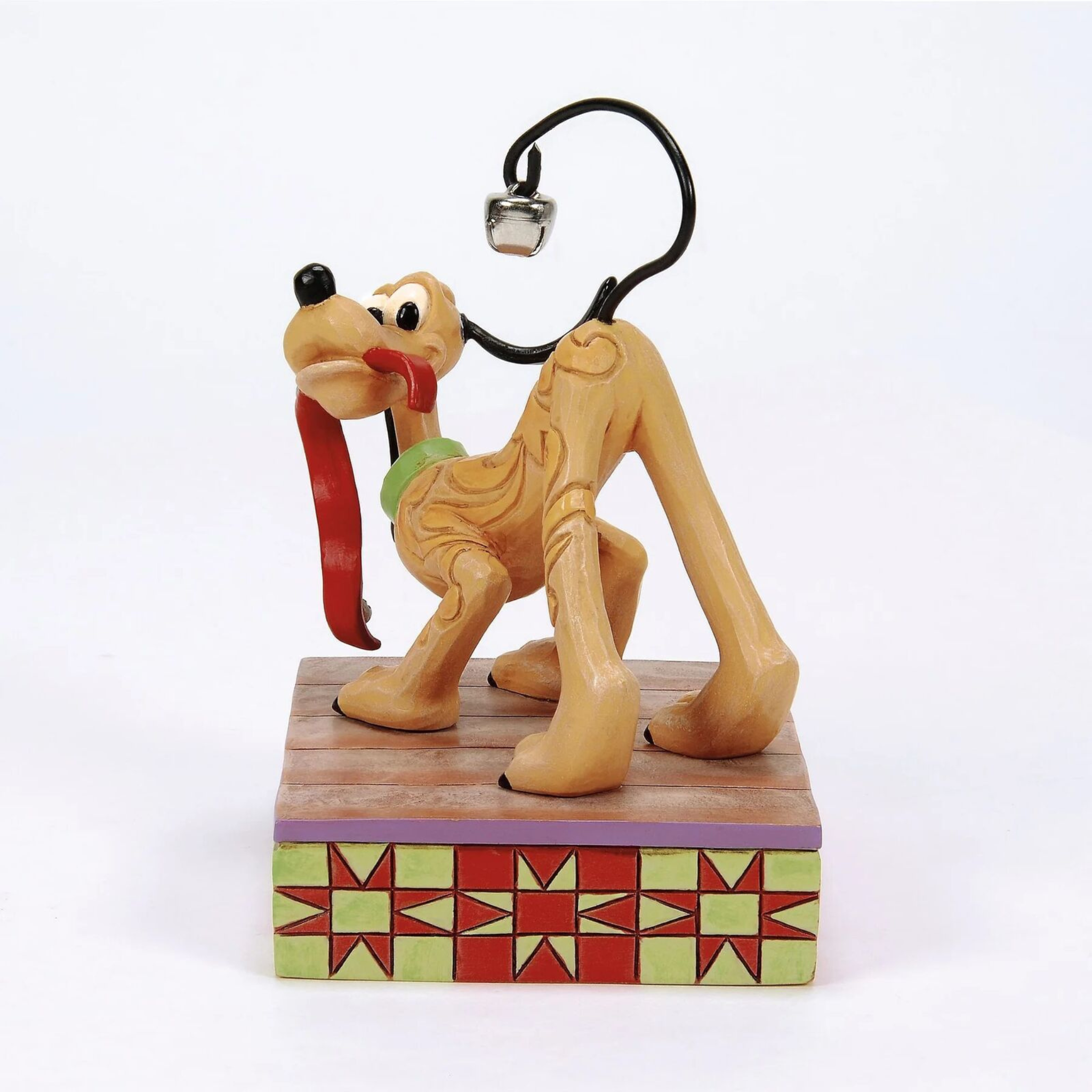 Disney Traditions - 12cm <br> Pluto with Christmas Bell on Tail
