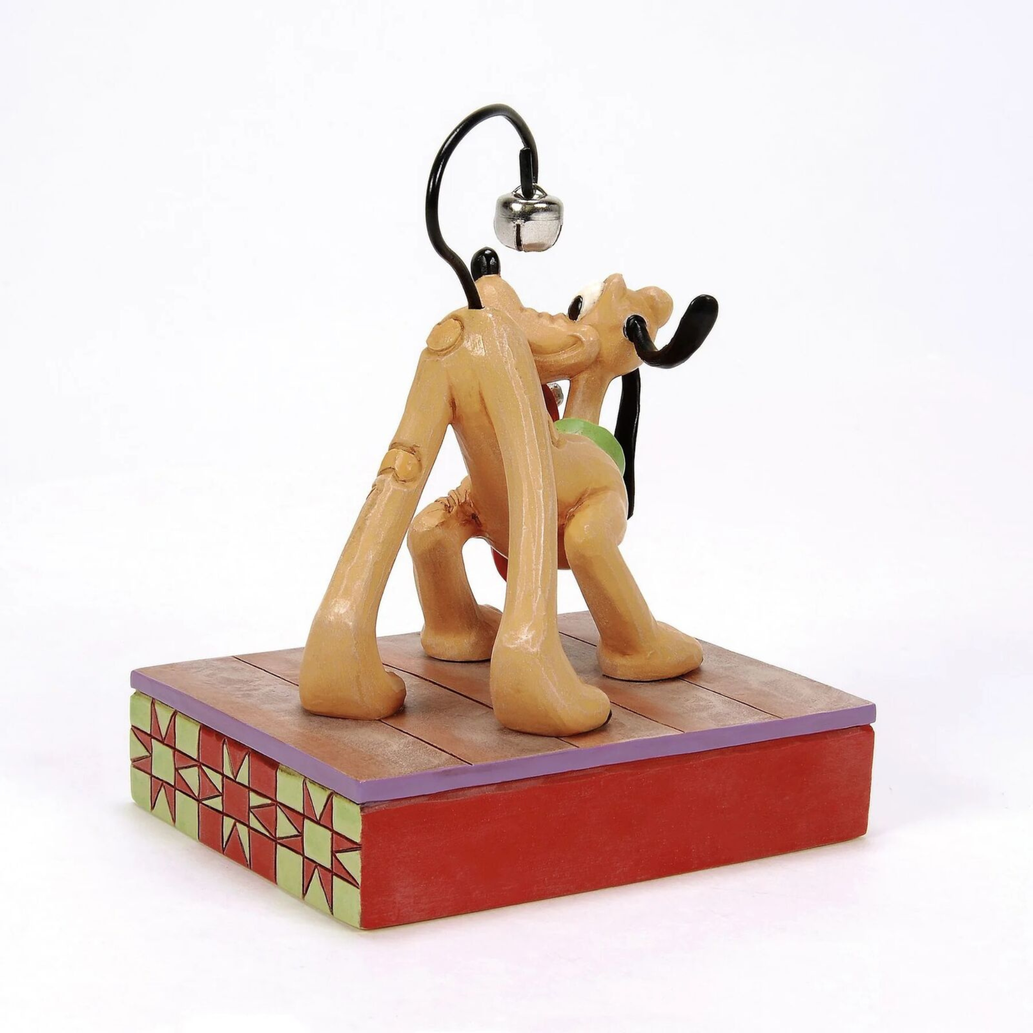 Disney Traditions - 12cm <br> Pluto with Christmas Bell on Tail