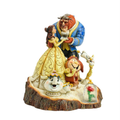 Disney Traditions -  19cm <br> Beauty & The Beast Carved By Heart