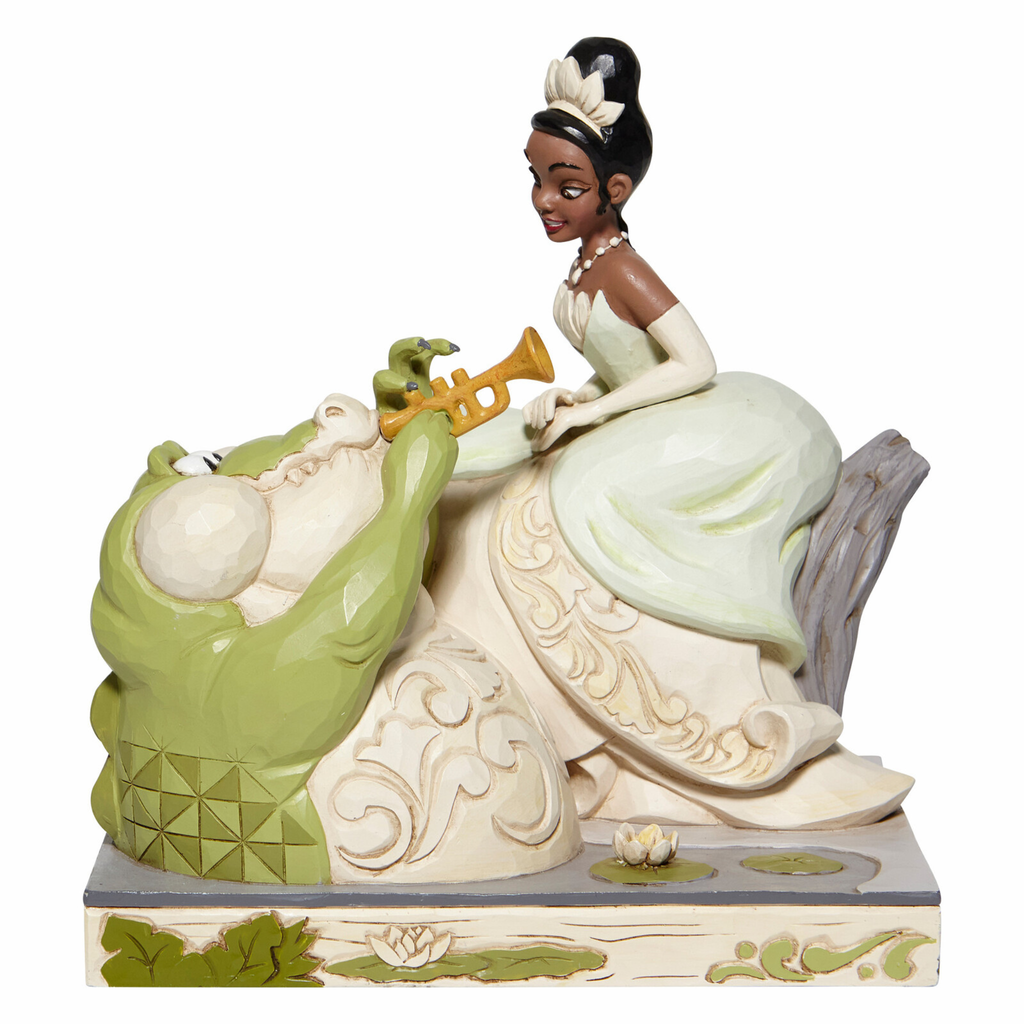 Disney Traditions -  19cm <br> White Woodland Tiana with Louie