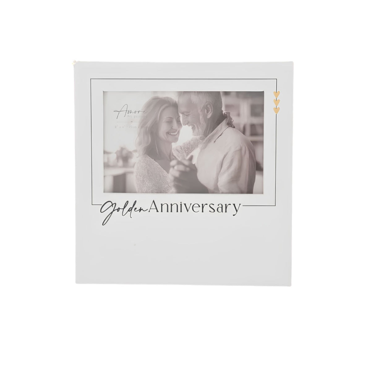 Amore Golden Anniversary Frame, holds a 6x4 photo