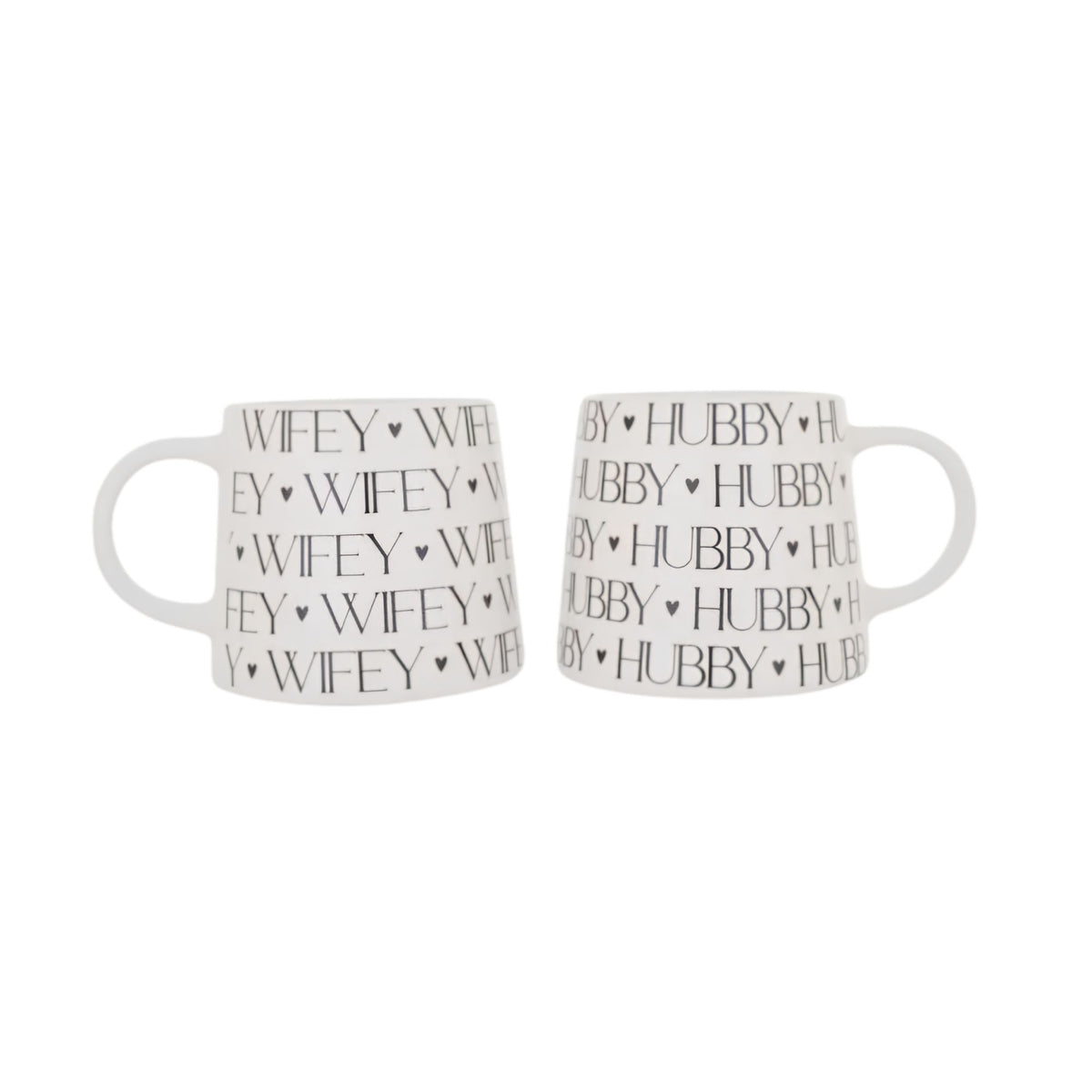 Amore Wifey & Hubby Mug set