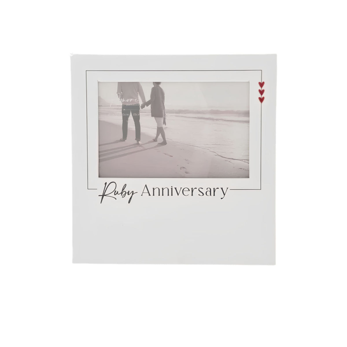 Amore Ruby Anniversary Frame, holds a 6x4 photo
