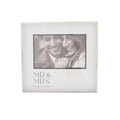 Amore Silver Mr & Mrs Frame, holds a 6x4 photo